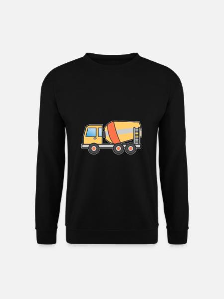 Betonmischer Kipplaster Geschenk Kinder Motiv - Unisex Pullover - Schwarz
