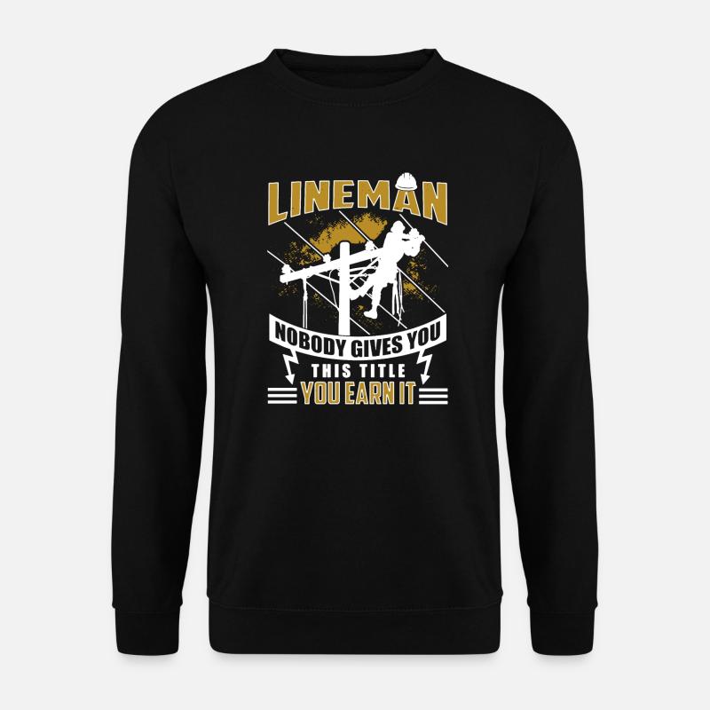 Lineman Shirt - Unisex Pullover - Schwarz