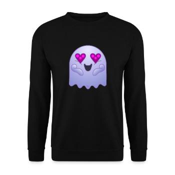 Ghost to love you - Unisex Pullover - Schwarz - Vorne - Alina (178cm) & Michal (187cm)