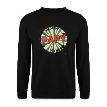 Meilleur papy du monde - Sweat-shirt Unisexe - noir - Devant - Alina (178cm) & Michal (187cm)