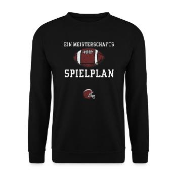 Ein Meisterschafts Spielplan - Unisex Pullover - Schwarz - Vorne - Alina (178cm) & Michal (187cm)