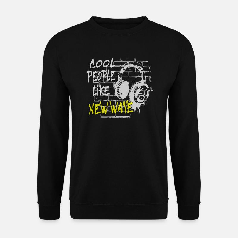 cool People like New Wave - Unisex Pullover - Schwarz