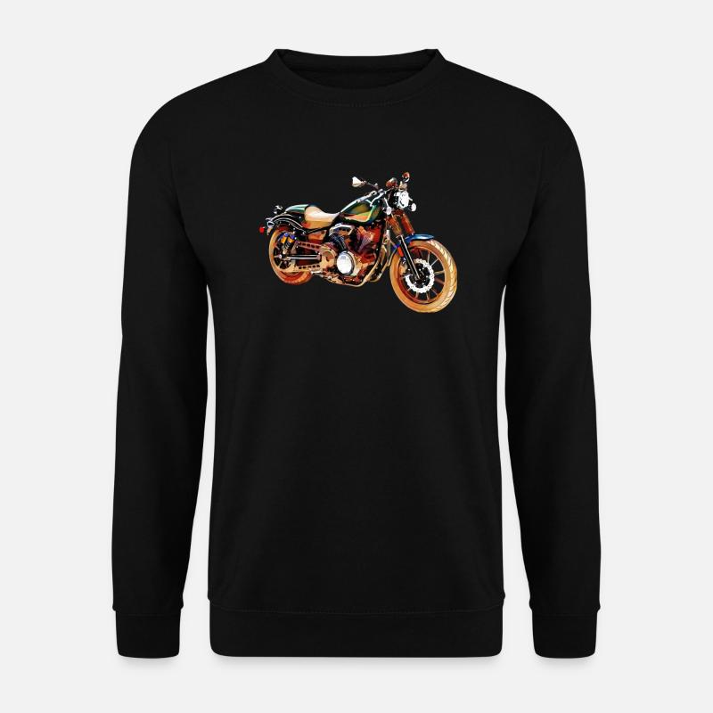 Vintage Motorrad - Unisex Pullover - Schwarz