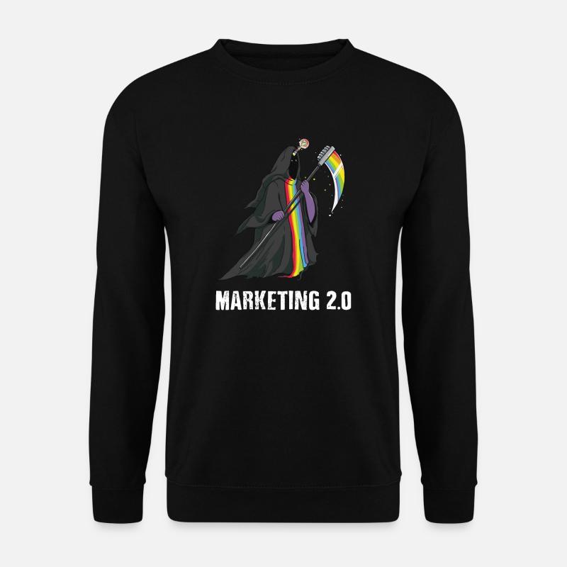 Lustige Einhorn-Halloween-Grafik - Einhorn-Tod - Unisex Pullover - Schwarz