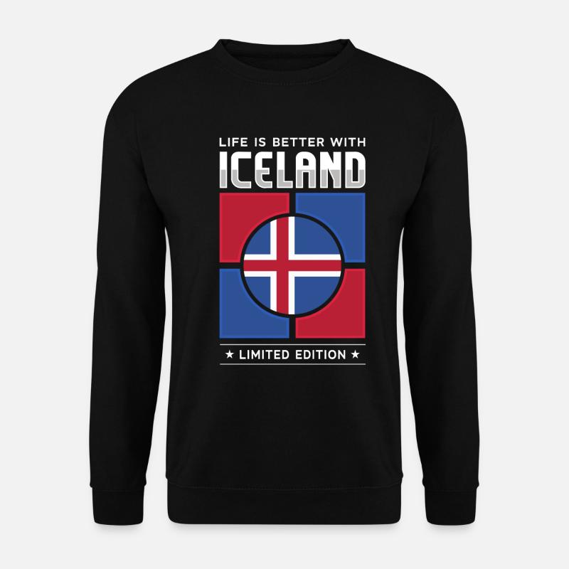 Island - Unisex Pullover - Schwarz