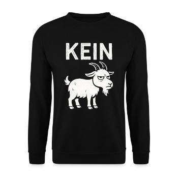 Lustiger Spruch Witzig Kein Bock Geschenkidee - Unisex Pullover - Schwarz - Vorne - Alina (178cm) & Michal (187cm)
