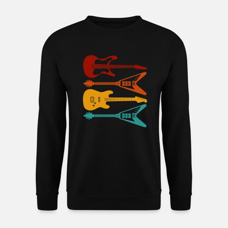 Gitarren - Unisex Pullover - Schwarz