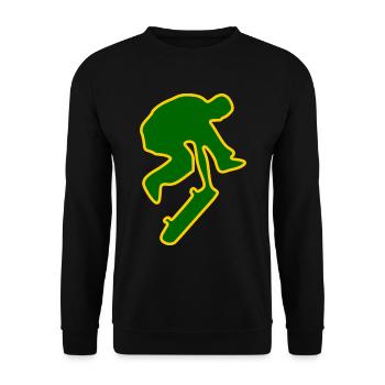 Skateboard Skater Skateboarder Skate - Sweat-shirt Unisexe - noir - Devant - Alina (178cm) & Michal (187cm)