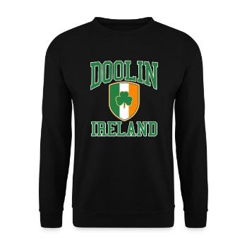 Dublin - Unisex Sweatshirt - black - Front - Alina (178cm) & Michal (187cm)