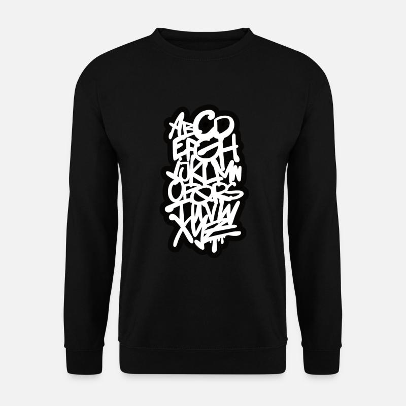 Letters graffiti font - Unisex Sweatshirt - black