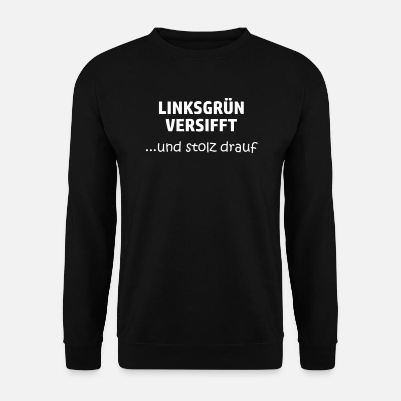 Linksgrünversifft - Unisex Pullover - Schwarz