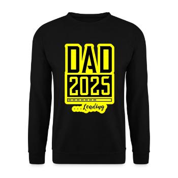 Papa 2025 Chargement Papa - Sweat-shirt Unisexe - noir - Devant - Alina (178cm) & Michal (187cm)