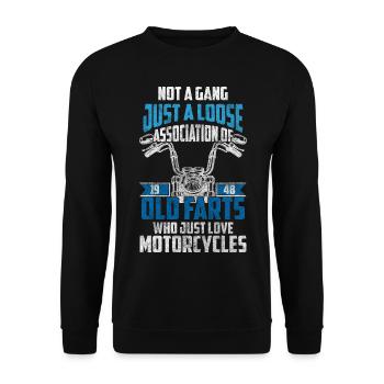 Moto Chopper Husqvarna Motocross - Sweat-shirt Unisexe - noir - Devant - Alina (178cm) & Michal (187cm)
