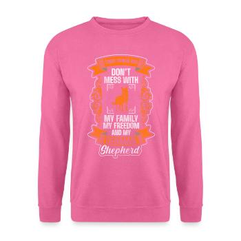 Dog Dog Sports Protection Service Guard Dog - Unisex Sweatshirt - pink - Front