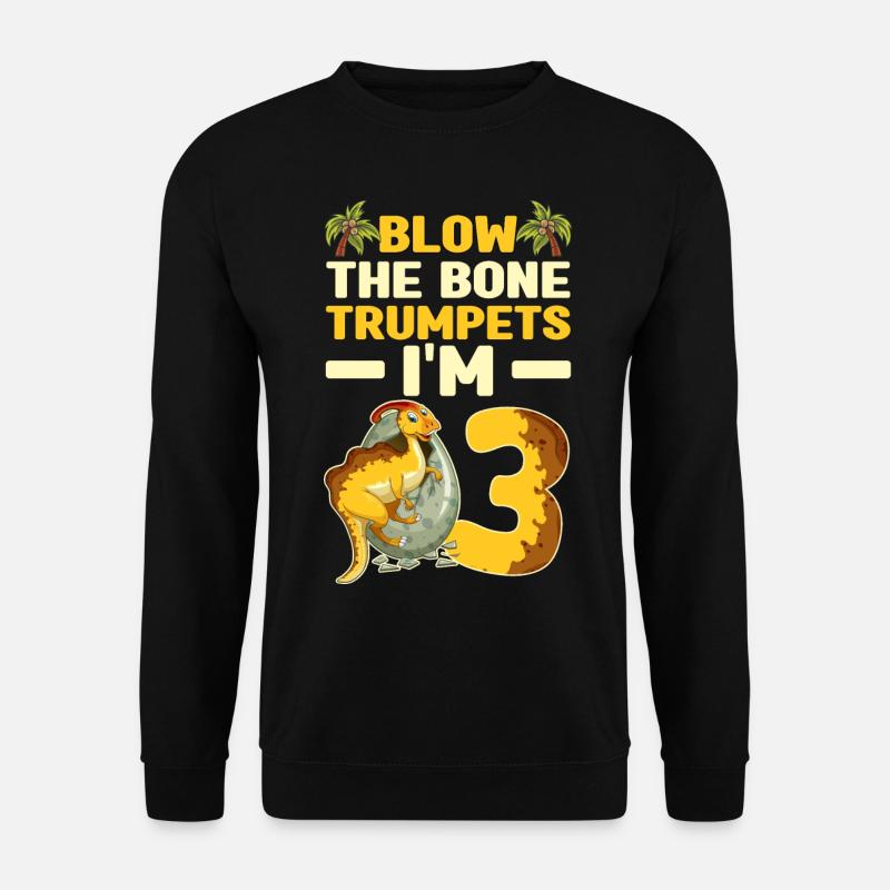 Dinosaurier Geburtstagsgeschenke Kinder | Dinos - Unisex Pullover - Schwarz
