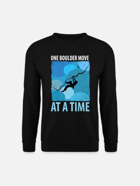 Vintage Bouldern Boulderer Klettern Kletterer - Unisex Pullover - Schwarz