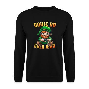 Mignon joueur de lutin - Sweat-shirt Unisexe - noir - Devant - Alina (178cm) & Michal (187cm)