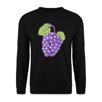 Raisins, Costume, Fruit, Fruit, Vigneron, Carnaval - Sweat-shirt Unisexe - noir - Devant - Alina (178cm) & Michal (187cm)