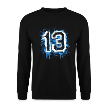 13 bigdirt - Sweat-shirt Unisexe - noir - Devant - Alina (178cm) & Michal (187cm)