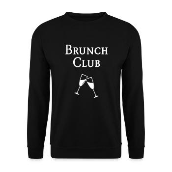 Brunch Club - Unisex Sweatshirt - black - Front - Alina (178cm) & Michal (187cm)