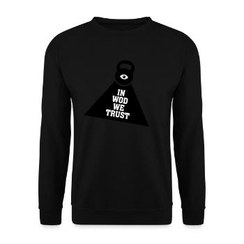 In WOD We Trust - Sweat-shirt Unisexe - noir - Devant - Alina (178cm) & Michal (187cm)