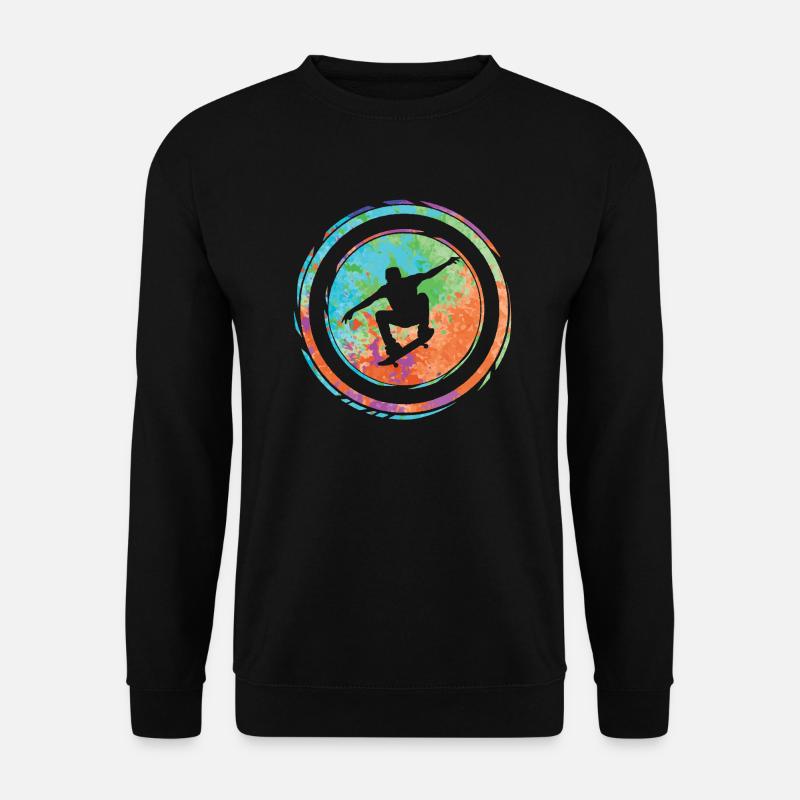 Skater Skateboard Tricks Skateboarding - Unisex Sweatshirt - black