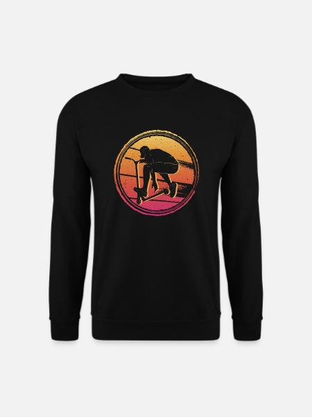 Stuntroller Roller Tricks Tretroller Stunt Scooter - Unisex Pullover - Schwarz