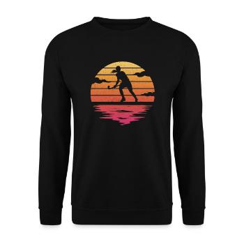 Field Hockey Players Women's Hockey - Unisex Sweatshirt - black - Front - Alina (178cm) & Michal (187cm)
