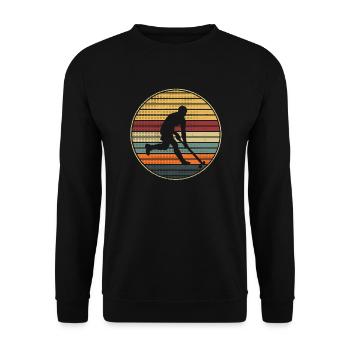 Field Hockey Players Women's Hockey - Unisex Sweatshirt - black - Front - Alina (178cm) & Michal (187cm)