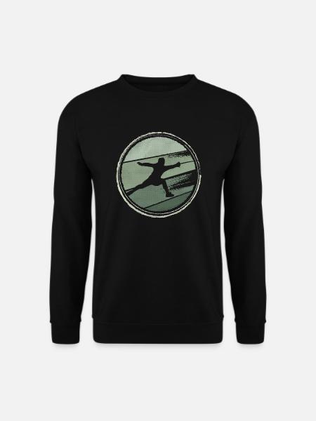Fechtsport Grafik Fechter Fencer Fechten - Unisex Pullover - Schwarz