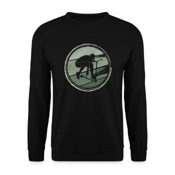 Scooter Tricks E-Roller Stunt Scooter - Unisex Pullover - Schwarz - Vorne - Alina (178cm) & Michal (187cm)