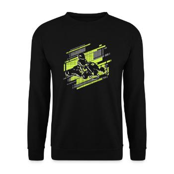 Go Kart Go-Kart Kart Driver Young Motorsport Go-Kart - Sweat-shirt Unisexe - noir - Devant - Alina (178cm) & Michal (187cm)