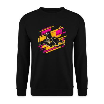 Go Kart Go-Kart Girls Motorsport Go-Kart - Sweat-shirt Unisexe - noir - Devant - Alina (178cm) & Michal (187cm)