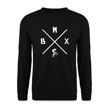 BMX cascade Tricks Cycliste Vélo BMX - Sweat-shirt Unisexe - noir - Devant - Alina (178cm) & Michal (187cm)