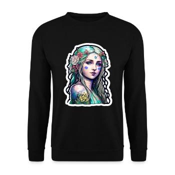 Reine des glaces - Sweat-shirt Unisexe - noir - Devant - Alina (178cm) & Michal (187cm)