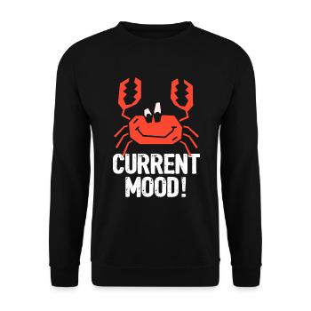 Humeur actuelle du crabe - Sweat-shirt Unisexe - noir - Devant - Alina (178cm) & Michal (187cm)
