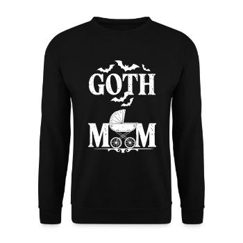 Maman gothique ! Alt Esthétique Goth Maman Emo - Sweat-shirt Unisexe - noir - Devant - Alina (178cm) & Michal (187cm)