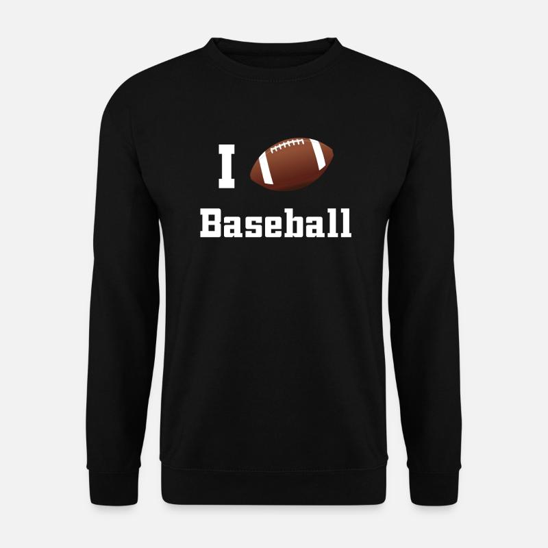 J'aime Baseball - Sweat-shirt Unisexe - noir