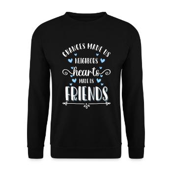 Neighborhood Apartment Celebration - Unisex Sweatshirt - black - Front - Alina (178cm) & Michal (187cm)