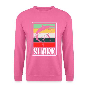 Weißer Hai Meerestier Tier - Unisex Pullover - Pink - Vorne