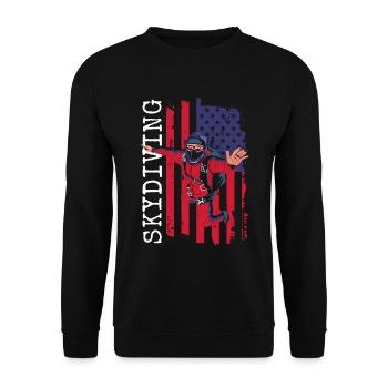 Parapente Parapente Deltaplane Jump - Sweat-shirt Unisexe - noir - Devant - Alina (178cm) & Michal (187cm)