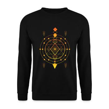 Symbolisme des signes Signification de la forme - Sweat-shirt Unisexe - noir - Devant - Alina (178cm) & Michal (187cm)