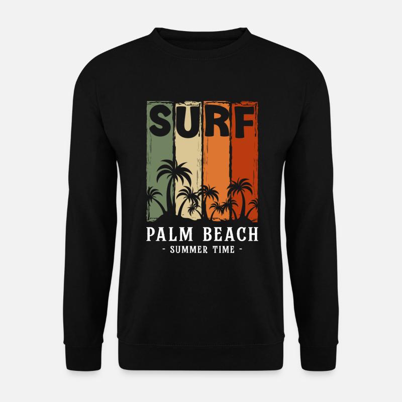 Vacances soleil Palm Breeze - Sweat-shirt Unisexe - noir