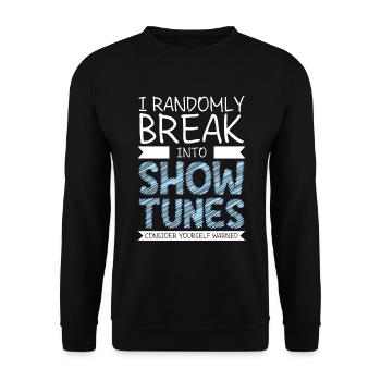 Theater Drama Club - Unisex Pullover - Schwarz - Vorne - Alina (178cm) & Michal (187cm)