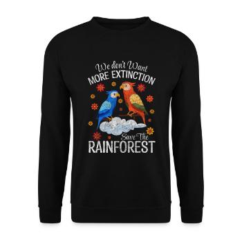 Tierschutz Naturschutz Veganer Verzicht - Unisex Pullover - Schwarz - Vorne - Alina (178cm) & Michal (187cm)