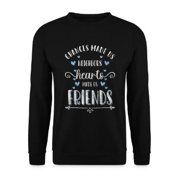Neighbor Best Neighbor Beer - Unisex Sweatshirt - black - Front - Alina (178cm) & Michal (187cm)