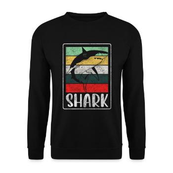 Dents de pêcheur sous-marin Sharks - Sweat-shirt Unisexe - noir - Devant - Alina (178cm) & Michal (187cm)