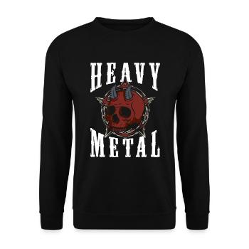 Heavy Metal Rockabilly Rock and Roll - Sweat-shirt Unisexe - noir - Devant - Alina (178cm) & Michal (187cm)