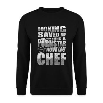 Cuisine Chef Restaurant Goût - Sweat-shirt Unisexe - noir - Devant - Alina (178cm) & Michal (187cm)