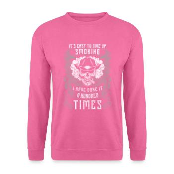Sucht Rauchfrei Zigaretten Nicht Rauchen - Unisex Pullover - Pink - Vorne